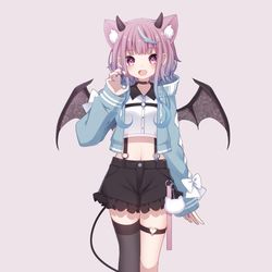 This is a pixiv picture whose title is VTuber「冴久魔ミク」.