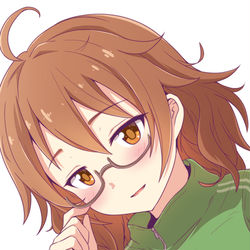 This is a pixiv picture whose title is デレのメガネ.