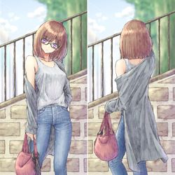 This is a pixiv picture whose title is デニムコーデ.
