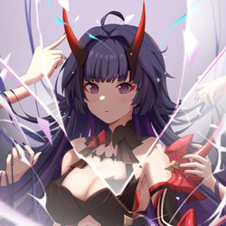 This is a pixiv picture whose title is 鬼神.