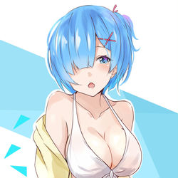 This is a pixiv picture whose title is 水着レム.