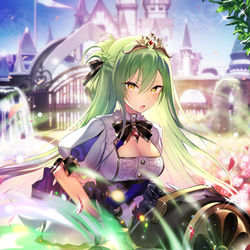 This is a pixiv picture whose title is 【お仕事】オーロラ姫_大砲【グリムエコーズ】.