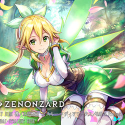 This is a pixiv picture whose title is 【ゼノンザード】SAOコラボ 「風の妖精」リーファ』.