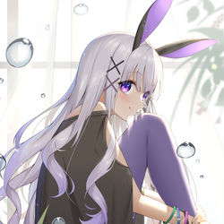 This is a pixiv picture whose title is 黒兎ウル.