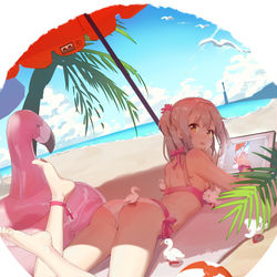 This is a pixiv picture whose title is anmi三三所画角色的同人.