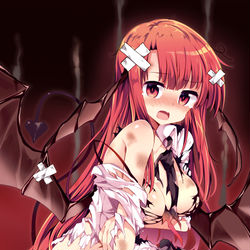 This is a pixiv picture whose title is ボロボロ小悪魔ちゃん.