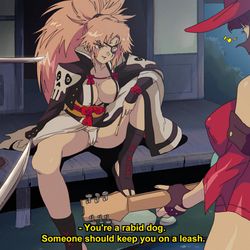 This is a pixiv picture whose title is [RETRO] Baiken [GUILTY GEAR].