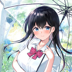This is a pixiv picture whose title is 憂鬱な雨の日もきみと一緒なら.