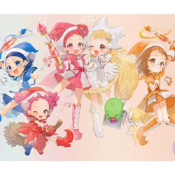 This is a pixiv picture whose title is おジャ魔女どれみ.
