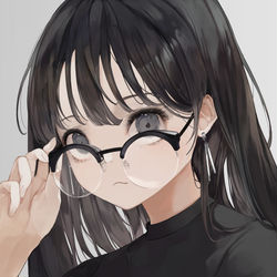 This is a pixiv picture whose title is メガネ.