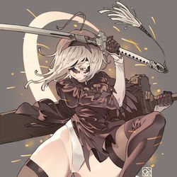 This is a pixiv picture whose title is 2B.