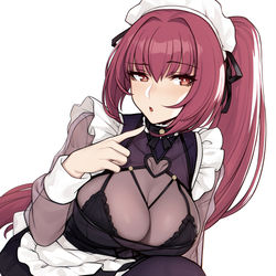 This is a pixiv picture whose title is スカサハメイド.