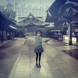 This is a pixiv picture whose title is 湯島エレジー.