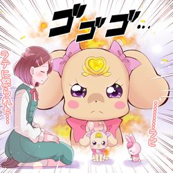 This is a pixiv picture whose title is 怒る！.
