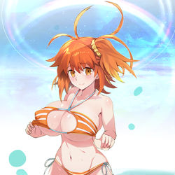 This is a pixiv picture whose title is 水着マスター礼装.
