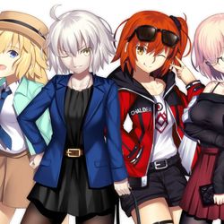 This is a pixiv picture whose title is FGO  オリジナル衣装　立ち絵.