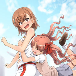 This is a pixiv picture whose title is 御坂さんと白井さん.
