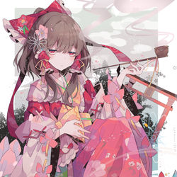 This is a pixiv picture whose title is れいむさん.