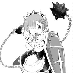 This is a pixiv picture whose title is 連邦の青いメイド.