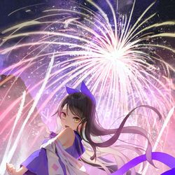This is a pixiv picture whose title is 花火が似合う君が好き.
