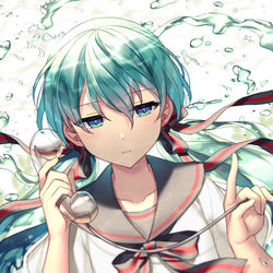 This is a pixiv picture whose title is ミク.