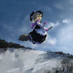 This is a pixiv picture whose title is 天魔理沙.