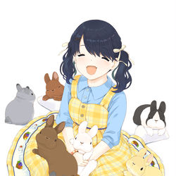 This is a pixiv picture whose title is うさぎカフェの小糸ちゃん.