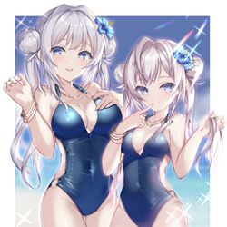 This is a pixiv picture whose title is シスターズサマータイム.