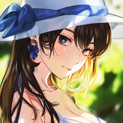 This is a pixiv picture whose title is お嬢さん.