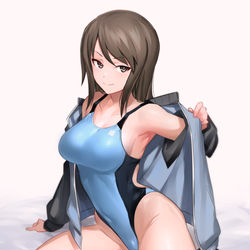 This is a pixiv picture whose title is 競泳ミカさん.