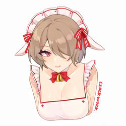 This is a pixiv picture whose title is 丽塔の裸体围裙.