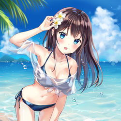 This is a pixiv picture whose title is ビキニ🌺.