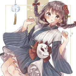 This is a pixiv picture whose title is 風鈴の音.