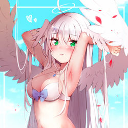 This is a pixiv picture whose title is 天使のなつやすみ.