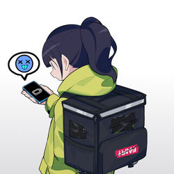 This is a pixiv picture whose title is UBEREATSの子。.