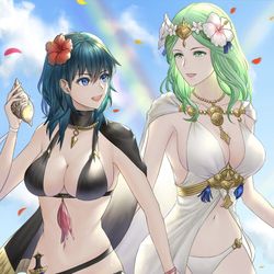 This is a pixiv picture whose title is 主に導かれし者.