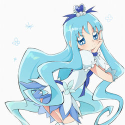 This is a pixiv picture whose title is キュアマリン.