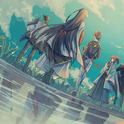 This is a pixiv picture whose title is 新選組.