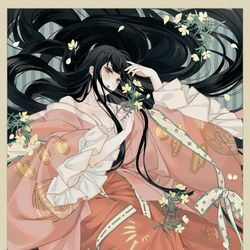 This is a pixiv picture whose title is 月見草.
