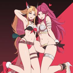 This is a pixiv picture whose title is 闇からの誘惑.