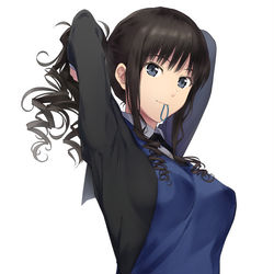 This is a pixiv picture whose title is 新妻はるか先輩の.