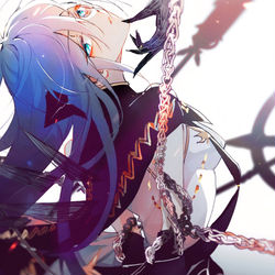 This is a pixiv picture whose title is 殉道者.