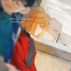 This is a pixiv picture whose title is 镜面.