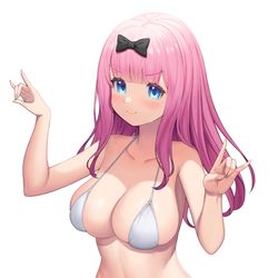 This is a pixiv picture whose title is 藤原千花.