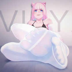 This is a pixiv picture whose title is 连裤袜.