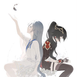 This is a pixiv picture whose title is 小天使小恶魔.