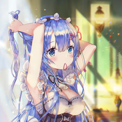 This is a pixiv picture whose title is レム.