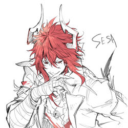 This is a pixiv picture whose title is アークナイツらくがき4(銀博要素あり).