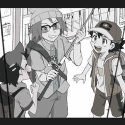 This is a pixiv picture whose title is サトシやゴウくん.
