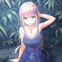 This is a pixiv picture whose title is Blue.
